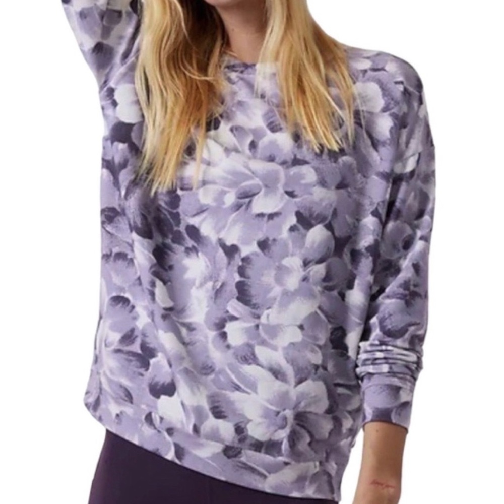 Athleta Balance Printed Pullover size Small Tall